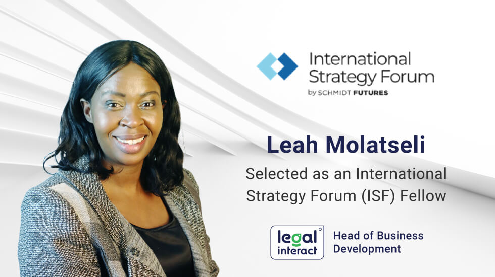 Legal Interact Head of Business Development Selected as a ISF Fellow