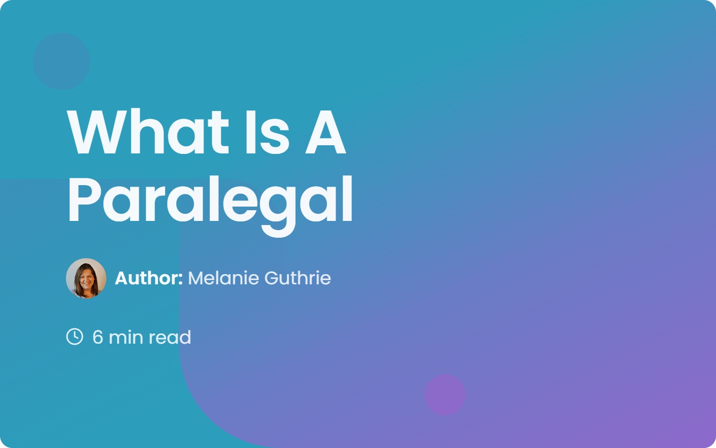 What Is A Paralegal