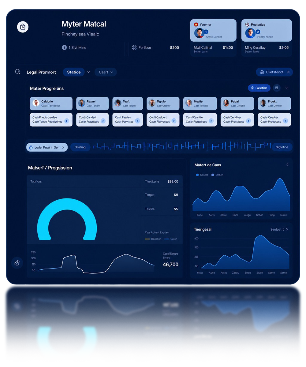 Legal Interact practice management dashboard
